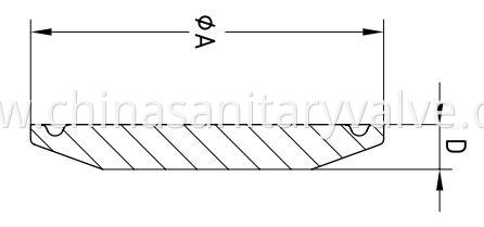 DIN End Cap Sanitary fitting Stainless Steel